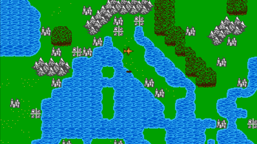 8Bit RPG Flying Over Italy